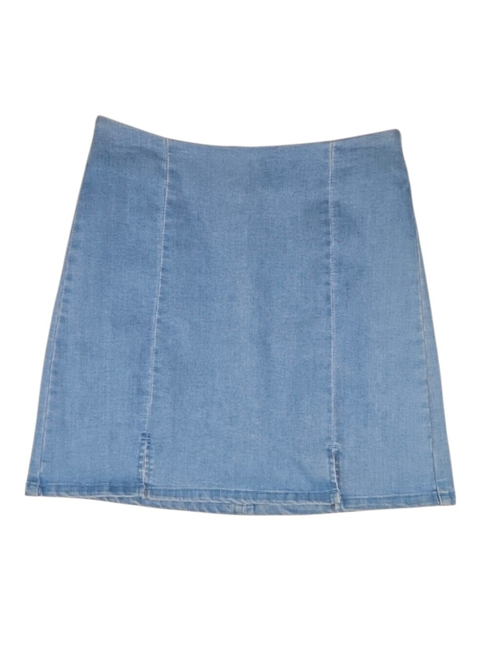 Arizona Jean Company Denim Skirt Light Wash Casual Western Mini Skirt, M